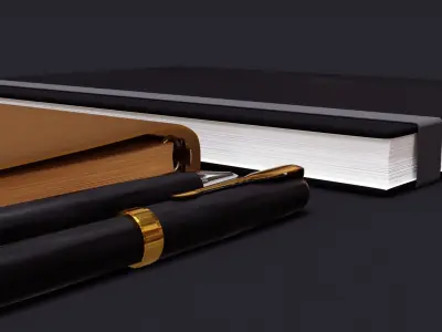 Office Decoration Set 2 3D model