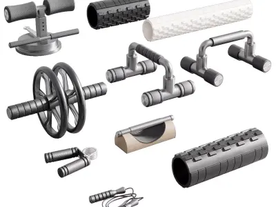 GYM AND FITNESS EQUIPMENT ASSET NO3 A 3D model