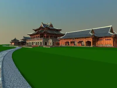 Chinese house 3D model