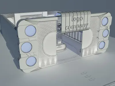  Exterior Design Tent Layout a67 3D model
