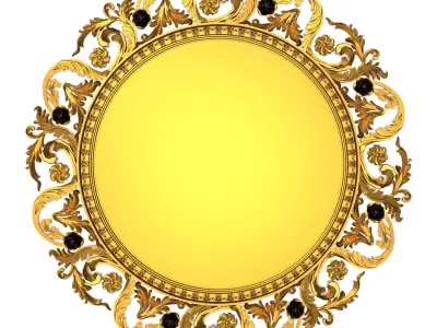 10 carved frames set 3D Model Collection