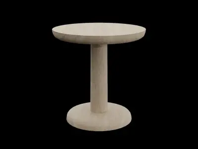 PON Table OakSoapTreated wood Low-poly 3D model