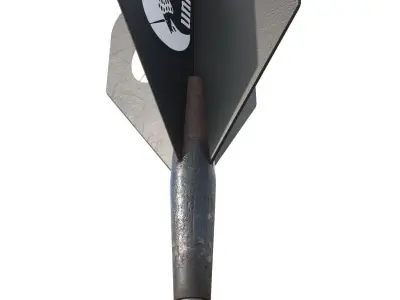 Steel Dart Pin - Low Poly PBR Game Ready Low-poly 3D model