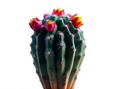 Vibrant Cactus Blossom model pack Low-poly 3D model
