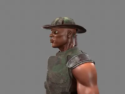 Freedom Fighter Free low-poly 3D model