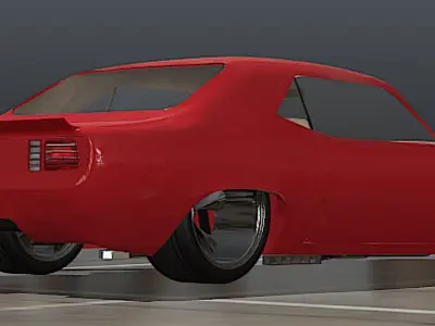 1971 Plymouth HEMI Cuda - High Poly 3D model