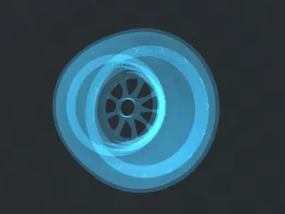 Racing wheel 3D model buy