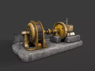 Water turbine Generator 3D model