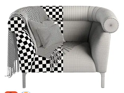 Rouble sofa 02 3D model