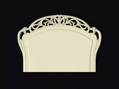 bed headboard and footboard 3D model purchase