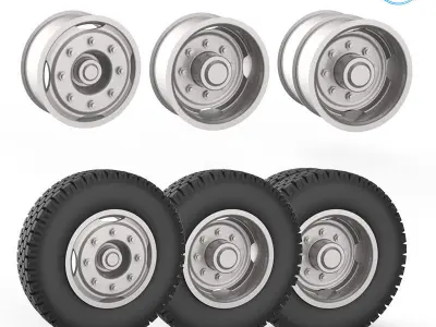 Tire Mold With Standard Wheels 3D print model