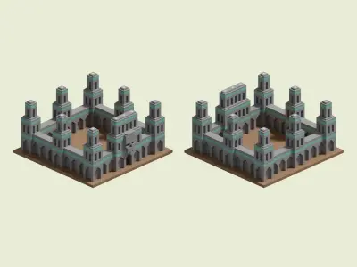 Necropolis Walls 3D model