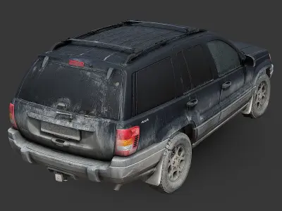 Grand Cherokee WJ RAW Scan 3D model