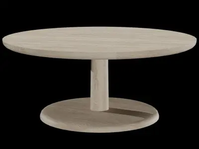 PON Table 1295-Oak  Low-poly 3D model