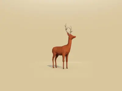 Low Poly Forest Animals Pack 1 Low-poly 3D model