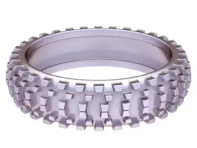 Golden Gear Edge Ring 3D print model