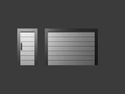 Gate and Door Free 3D model