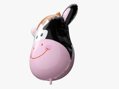 Foil decoration balloon 09 Cow 3D model