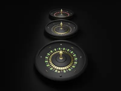 Roulette Wheel 3D model