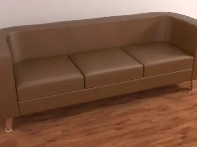 Leather sofa 3D model