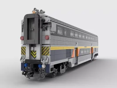 Cab Car Amtrak California  LEGO TOY 3D model