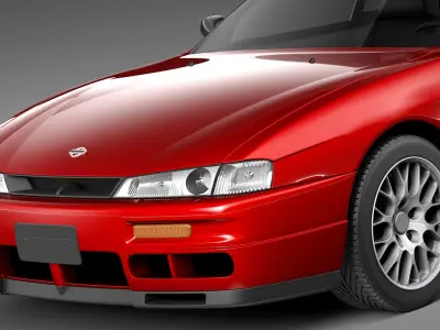 Nissan 240 SX silvia S 14 1995 - 1999 3D model