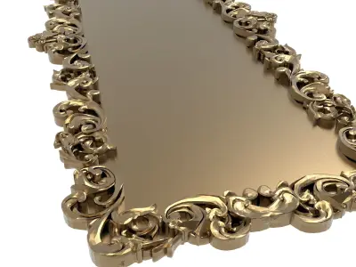 Carved Picture Frame 3D model