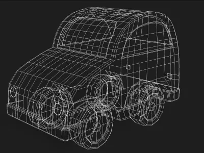toy car Low-poly 3D model by tkb-pp from CGTrader