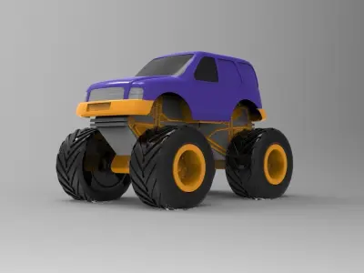 Monster truck 3D model