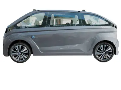 NAVYA Autonom Cab 2018 Low polygon Low-poly 3D model