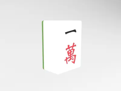 Mahjong V1 Pack 01 Low-poly 3D model