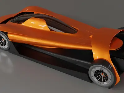 Concept Car 3D Model 3D model