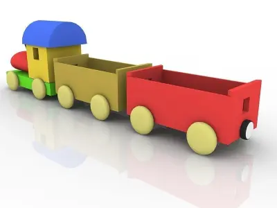 Toy Train 3D model