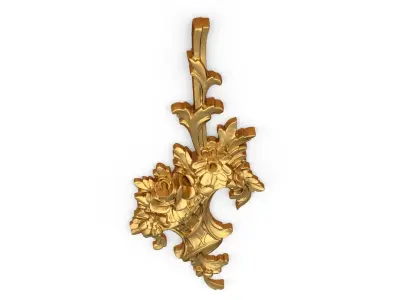 Classic carved decor ornament 396 3D model