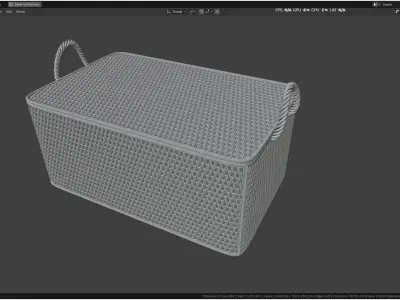 Wicker Box 3D model
