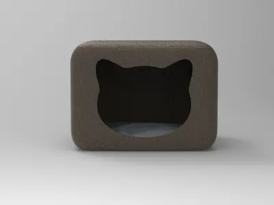 Caty Cat Home Low-poly 3D model