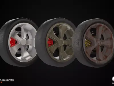 RIMS - Wheels Collection III - All Formats Low-poly 3D model