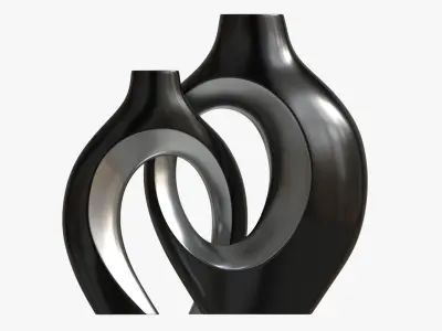 Metal Vases 2-set 3D model