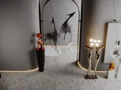 Decoration set 01 3D model