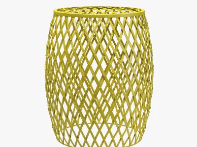 Safavieh steve matte strips accent stool 3D model