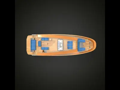 yacht luxury grade A kokonuts 3D model
