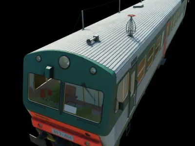ACh2 Automotrise and APCh2 Coach Low-poly 3D model
