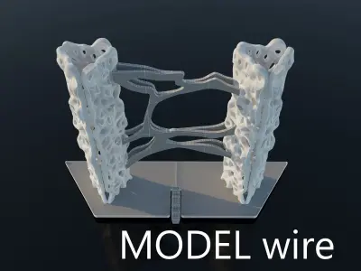 Concept architectural object 3D model