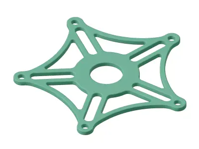 Plastic Crank Arm Bracket Toy 3D model