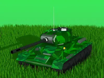 Tank s1 Free low-poly 3D model