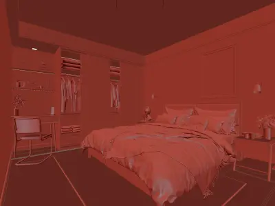  Bedroom interior 33 3D model