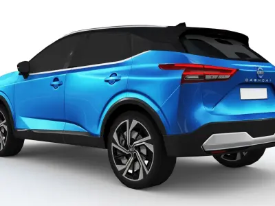 Nissan Qashqai 2022 Low-poly 3D model
