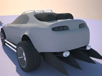 Toyota Supra Mad Max Mod 3D model