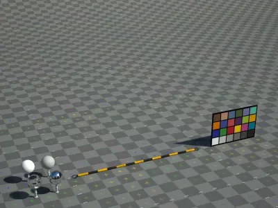 Barrier Bar Low-poly 3D model