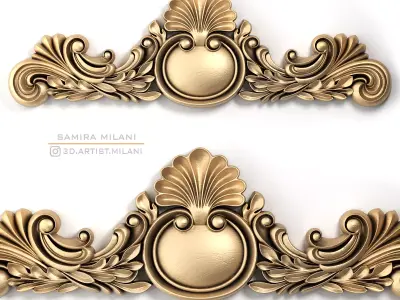 Carved decor 4 3D model